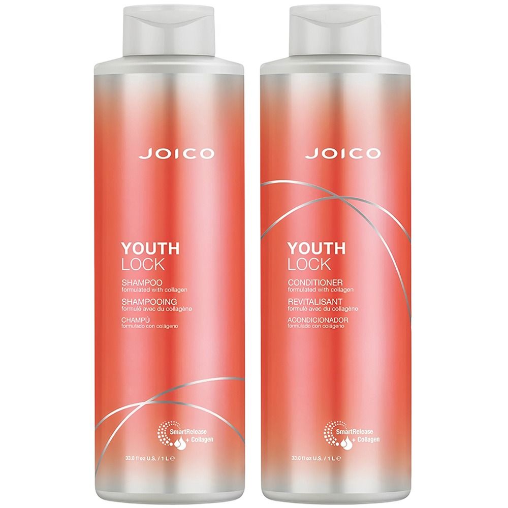 Importado Kit Joico Youthlock Fortalecedor Shampoo 1L Condicionador 1L 2 Pecas