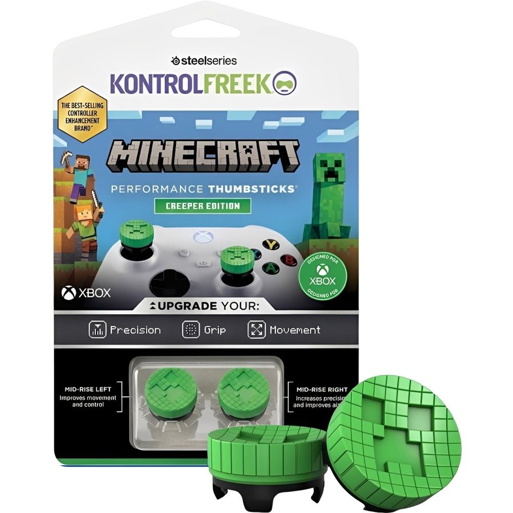 Microsoft Conjunto Grips Kontrolfreek Minecraft 2200 Xbx Edicao Creeper Para Xbox