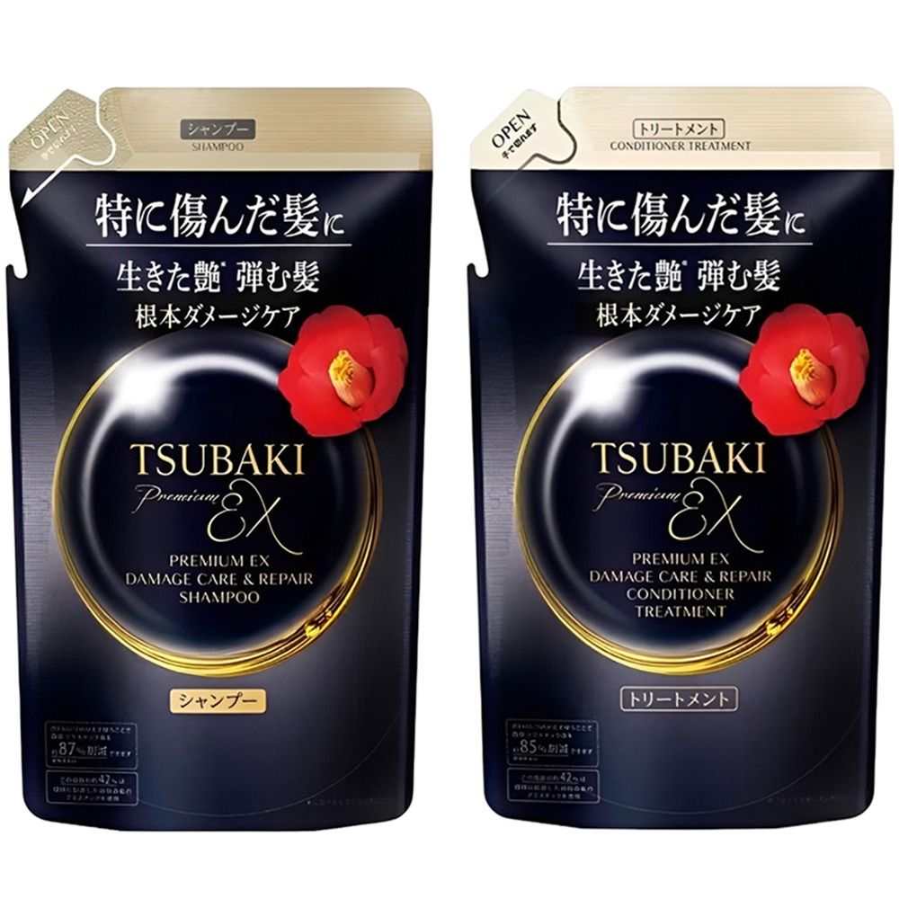 Importado Kit Refil Tsubaki Premium Ex Damage Care Repair Shampoo Condicionador 300ML