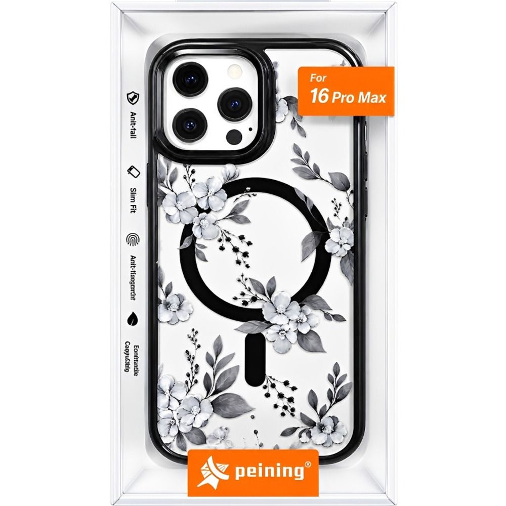 Apple Estojo Protetor Peining Flowery Cpch 1 Magsafe Para iPhone 16 Pro Max