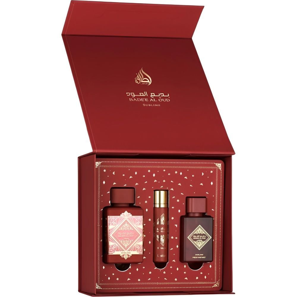 Lattafa Kit Perfume Bade Al Oud Sublime Unissex 3 Pecas