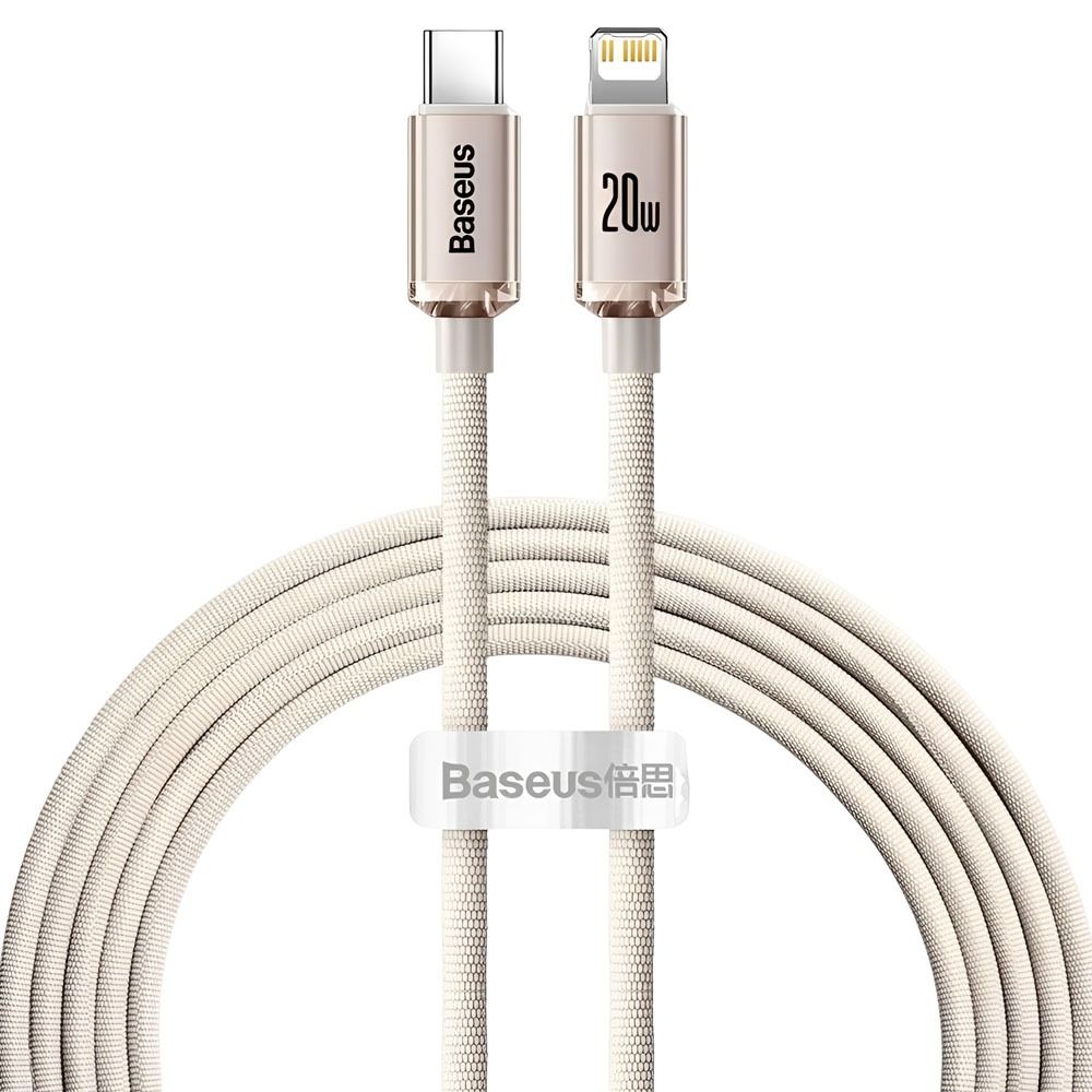 Baseus Cabo Usb C Para Lightning Crystal Shine Cajy001404 20 W 2 Metros