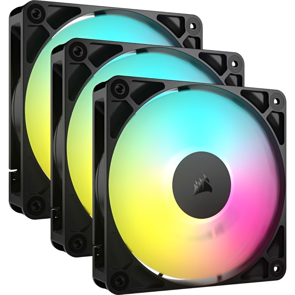 Corsair Cooler Rs120 Argb 120 Mm Pwm 3 Unidades Co 9050181 Ww