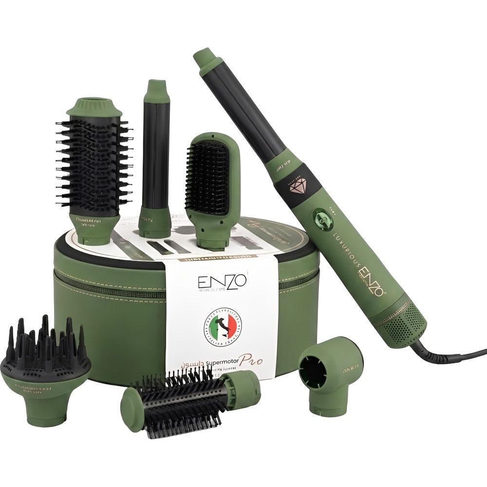 Importado Kit Modelador Cabelo Enzo Professional Pro 2 Max En 4133 7 Em 1 1500 W 220V