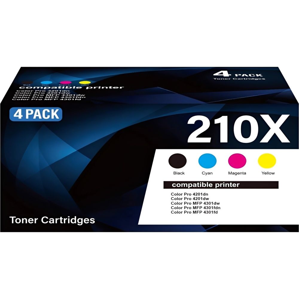 Hp Cartucho Toner 210X W2100x Pack 4 Cores Ciano Magenta 4201 4301