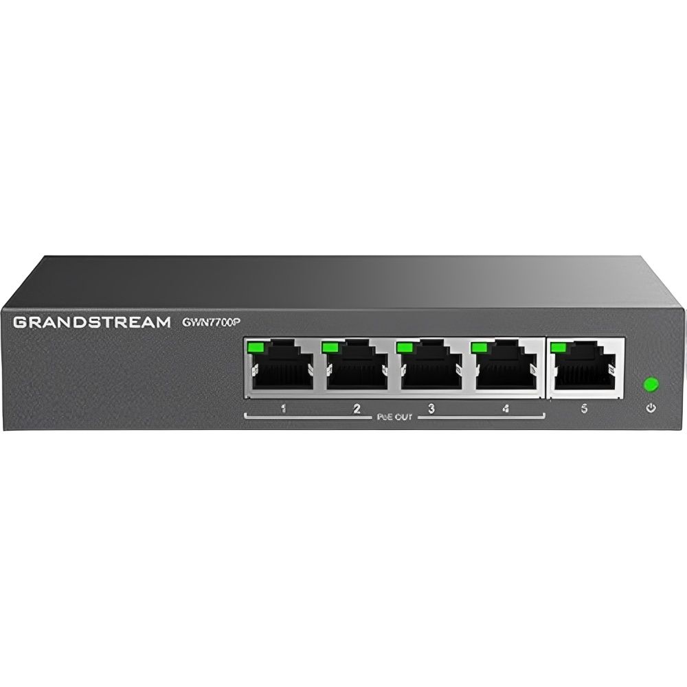 Importado Switch Grandstream Gwn7700p 5 Portas Gigabit Nao Gerenciavel