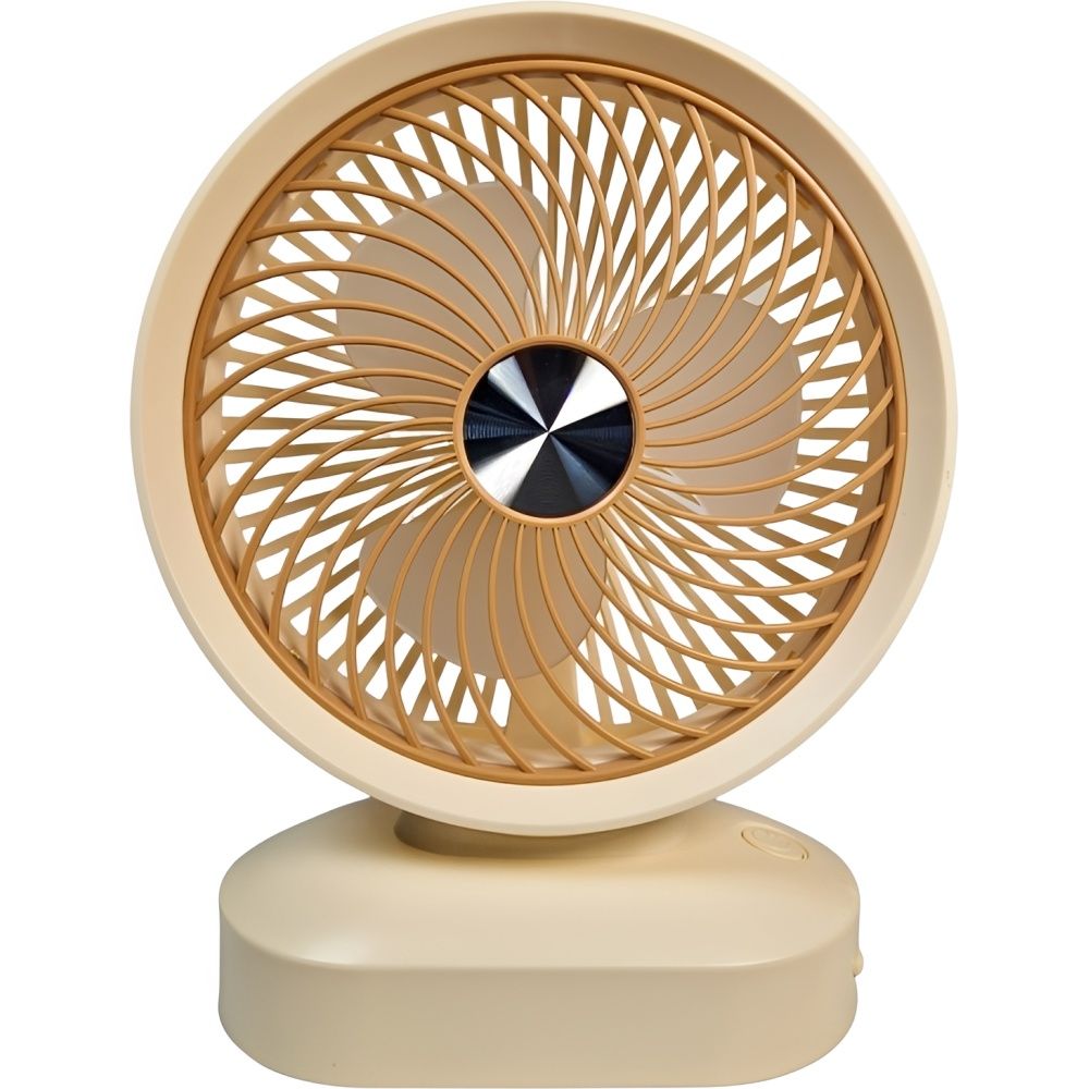 Importado Mini Ventilador Mesa Level 529006 N Recarregavel Creme Areia