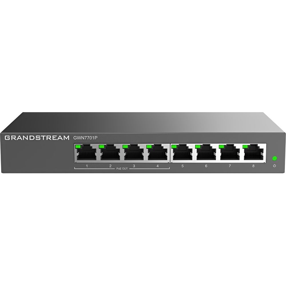 Importado Comutador Grandstream Gwn7701p 8 Portas Gigabit Nao Gerenciavel