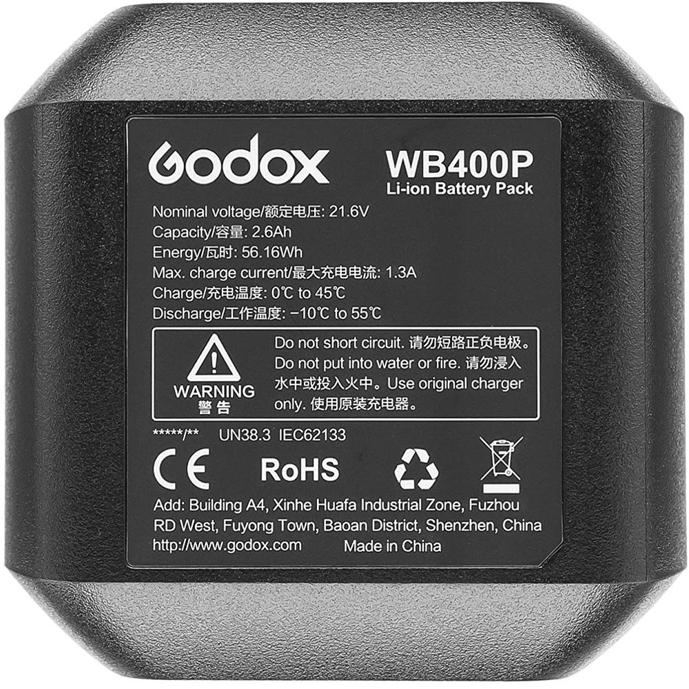 Importado Bateria Godox Wb400p Para Flash Ad400 Pro