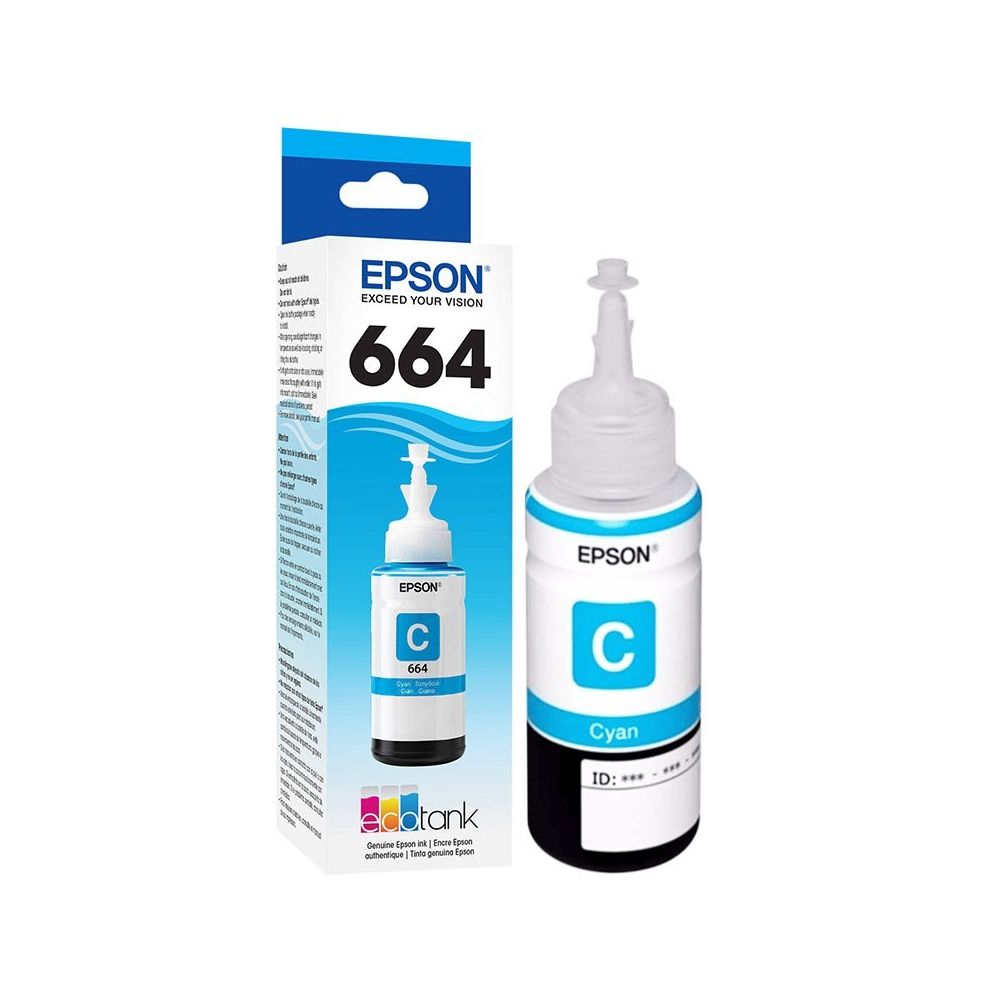 Epson Garrafa Tinta T664 220 Cyan 70ML
