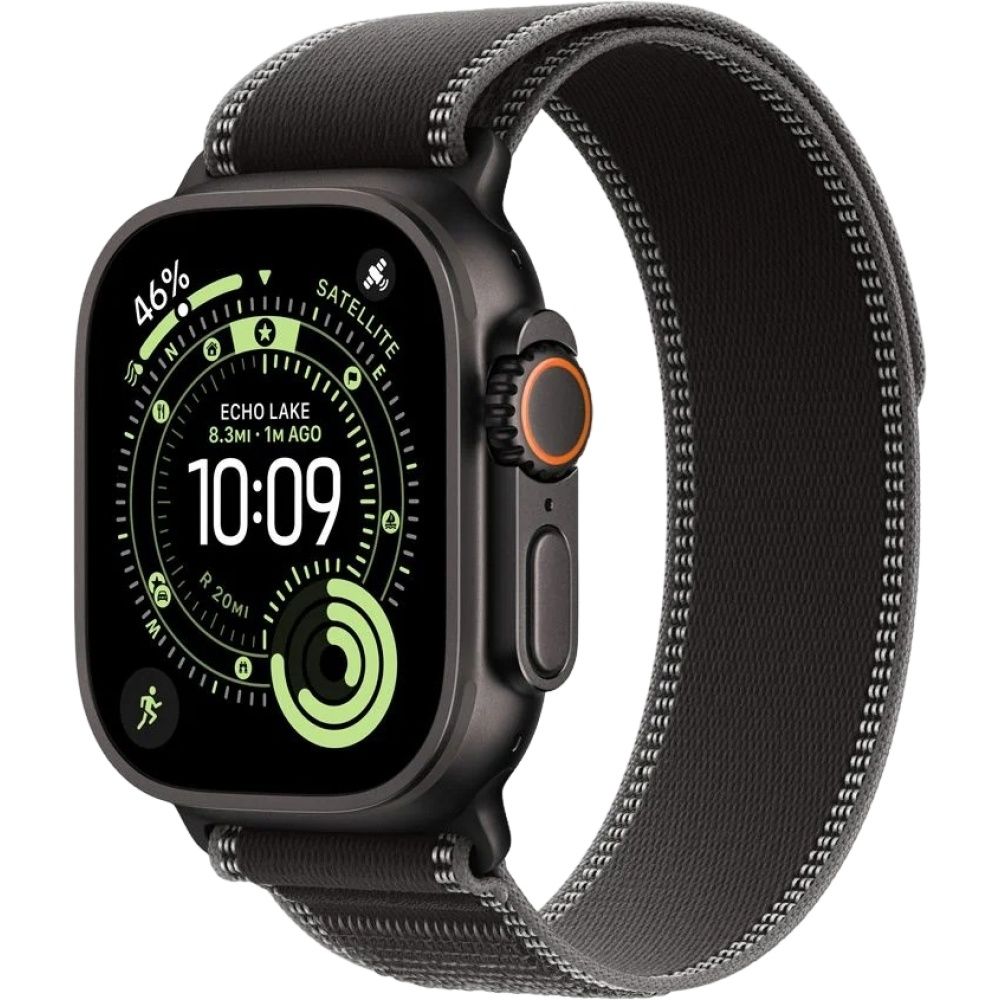 Apple Watch Ultra 3 Gps Cellular Caixa Pulseira Trail Loop Na Cor Preta 49 Mm Ml A