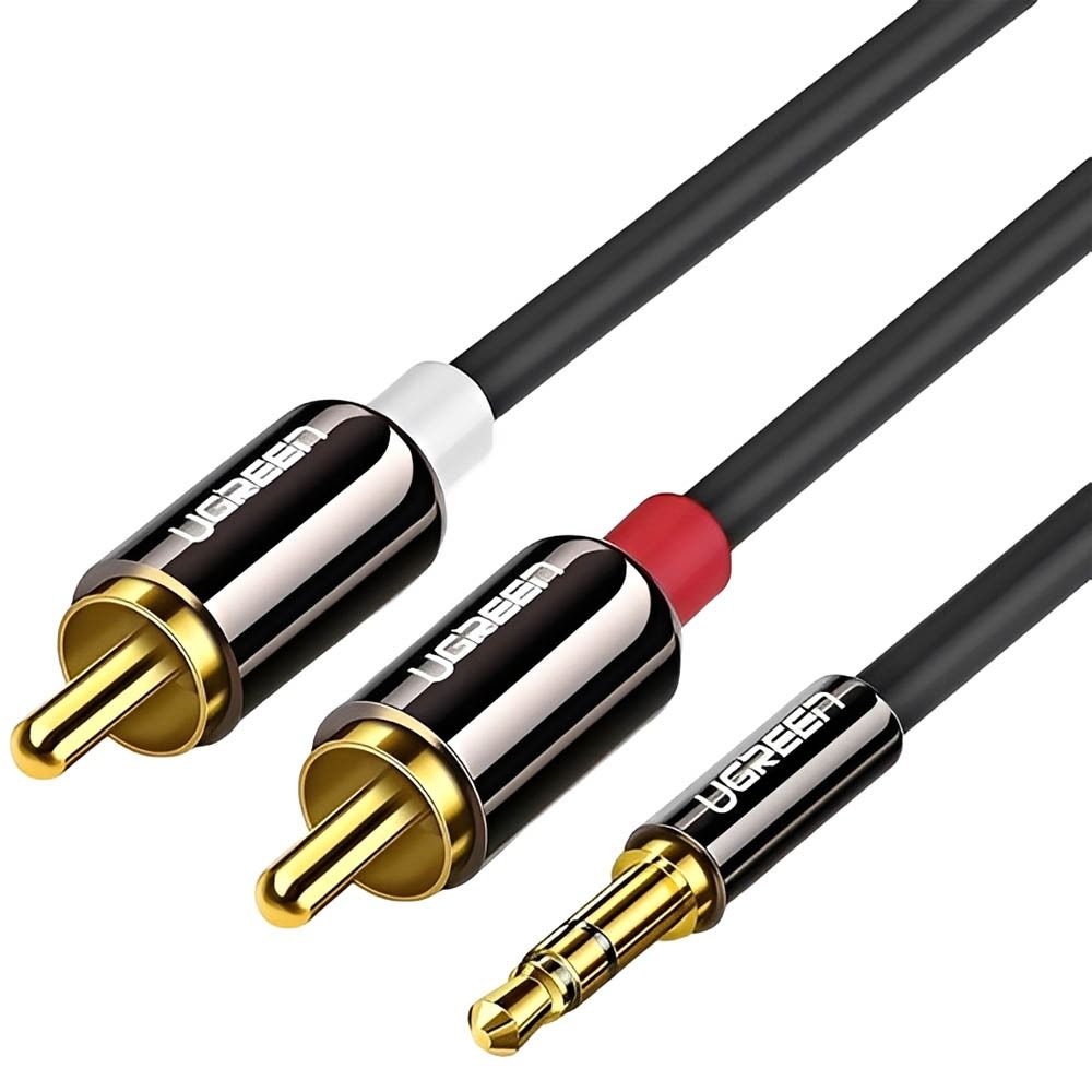 Importado Cabo Audio Ugreen Av116 Jack 3 5MM Para 2 Rca 3 Metros