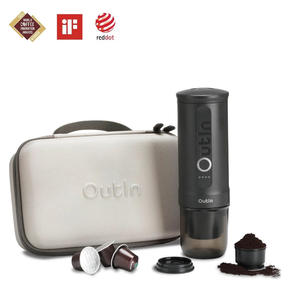 Importado Cafeteira Portatil Outin Traveler Espresso 2 Em 1