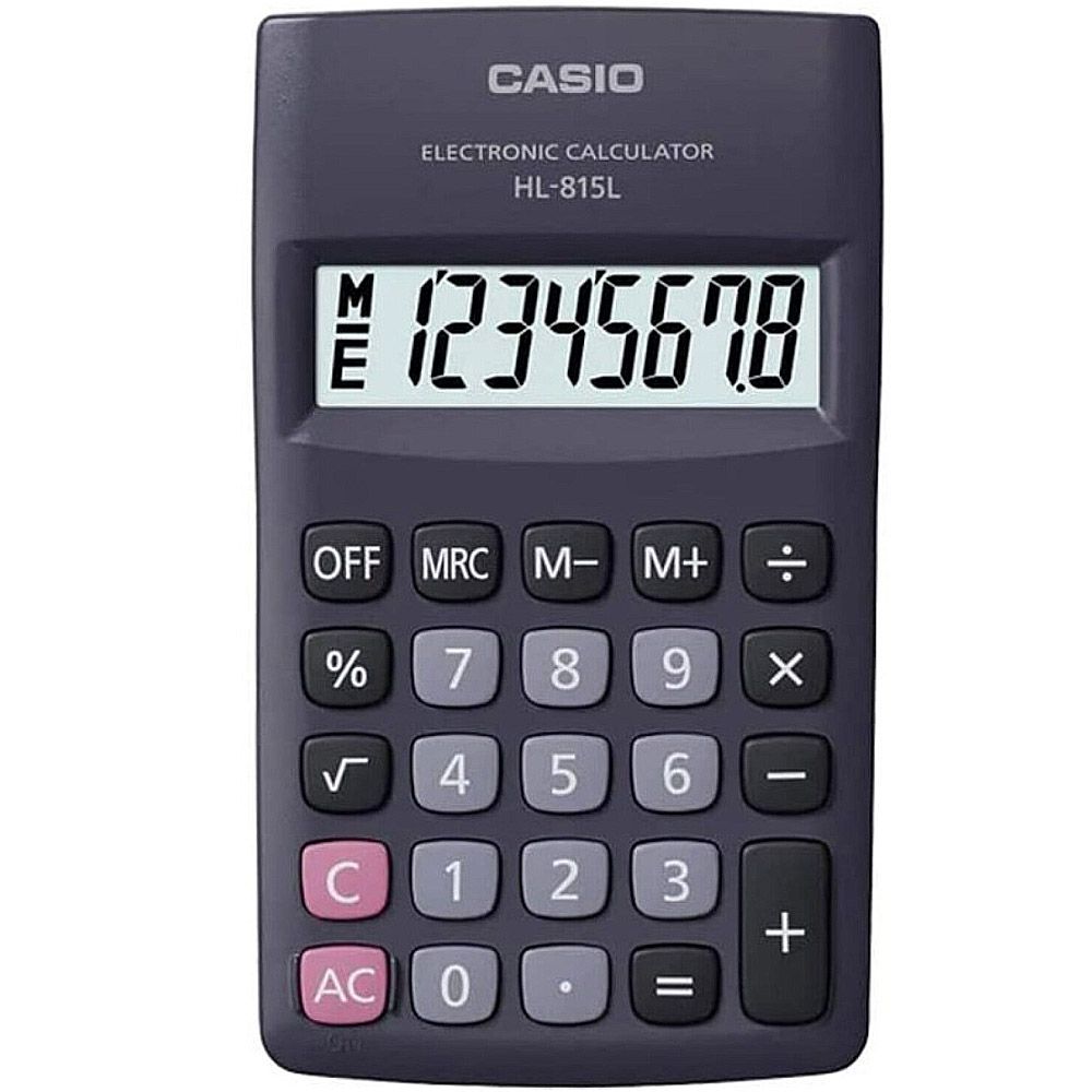 Importado Calculadora Compacta Casio Hl 815LBK