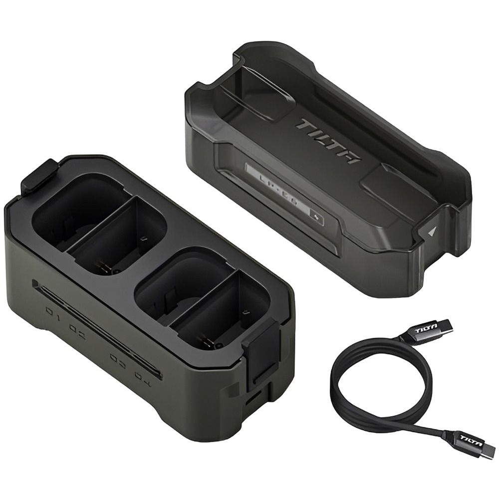 Canon Kit Bateria Tilta Lp E6p 4 Baterias Carregador Quadruplo Para Cameras Tbc E6p B Gn