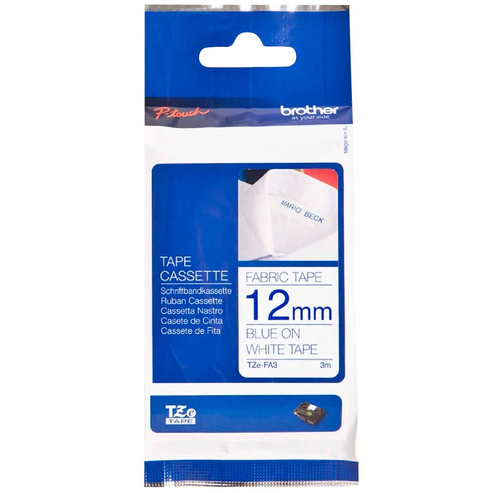 Brother Fita Para Rotuladora P Touch Tze Fa3 12 Mm 3 Metros