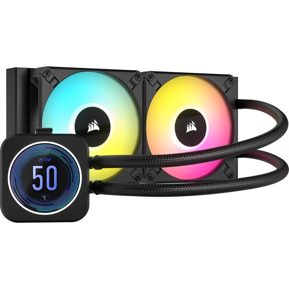 Corsair Cooler Liquido Para Cpu Icue H100i Elite Lcd Xt 240 Mm Pwm Cw 9060074 Ww