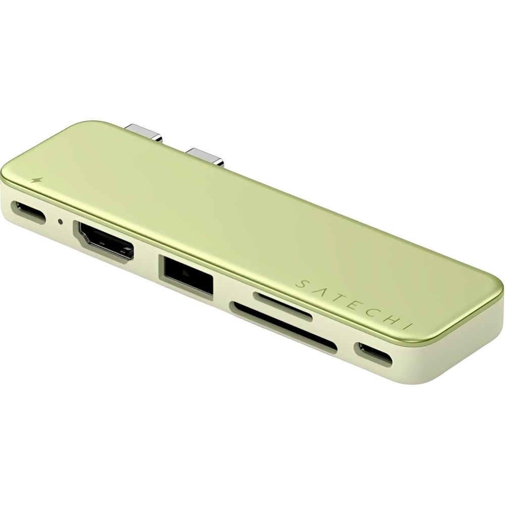 Apple Hub Satechi Usb C Snap Hub 6 Em 1 Para MacBook Neo St Husny Citrus