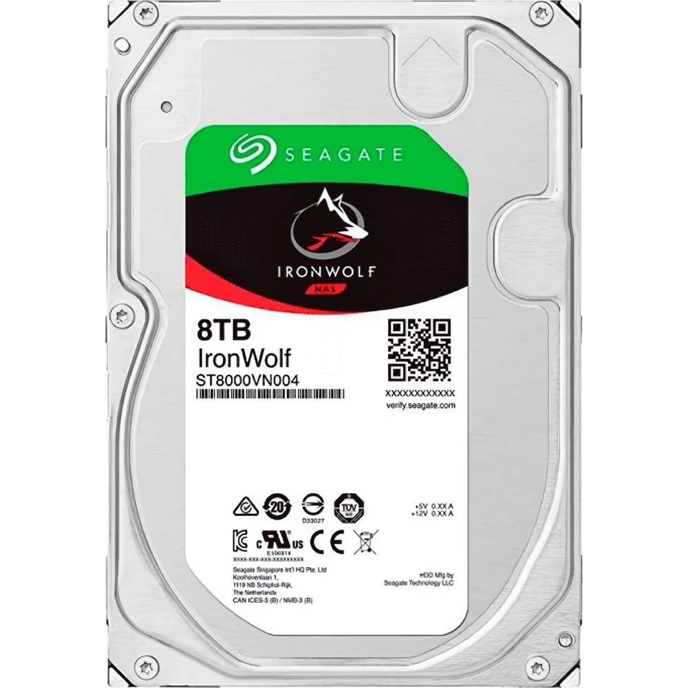 Seagate Disco Rigido Interno Ironwolf Nas St8000vn004 8192GB