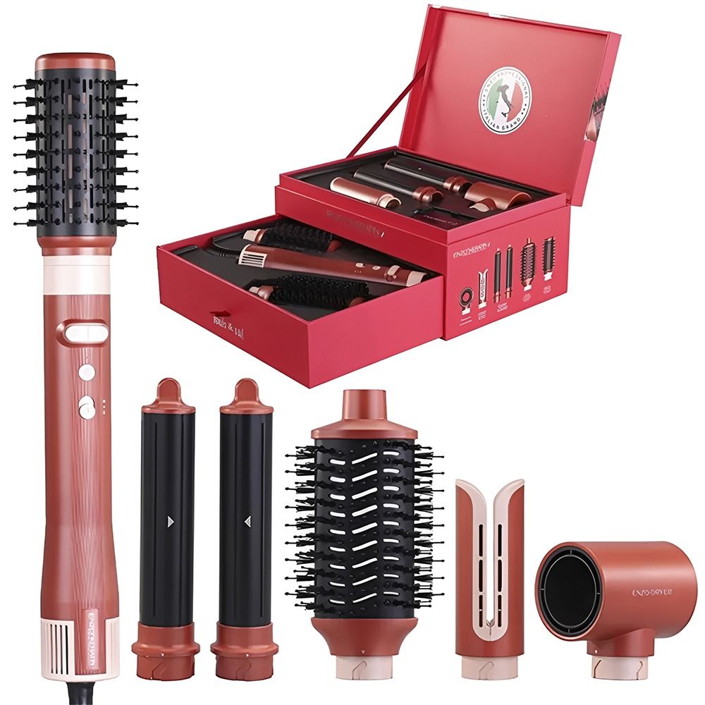Importado Kit Modelador Cabelo Enzo Profissional Keratin B2 6 Em 1 1500 W 220V