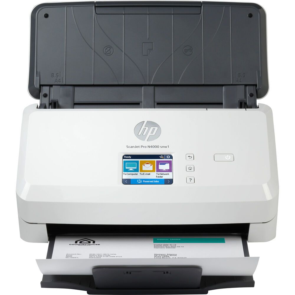 Hp Scanner Scanjet Pro N4000 Snw1 Duplex