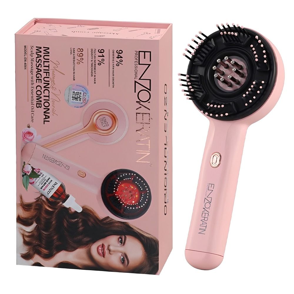 Importado Pente Massageador Capilar Enzo Professional En 4004 Recarregavel
