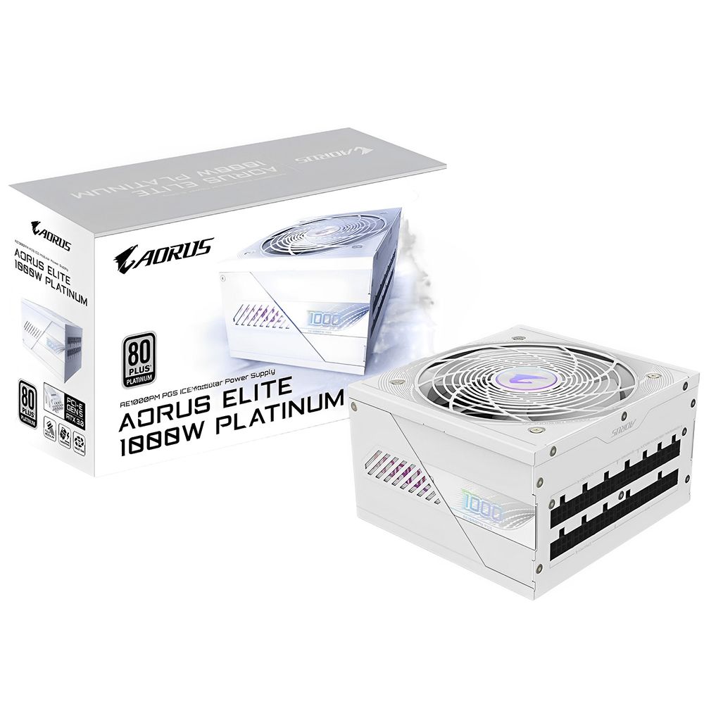 Gigabyte Fonte Alimentacao Gp Ae1000pm Pg5 Ice 1000 W 80 Plus Platinum Totalmente Modular