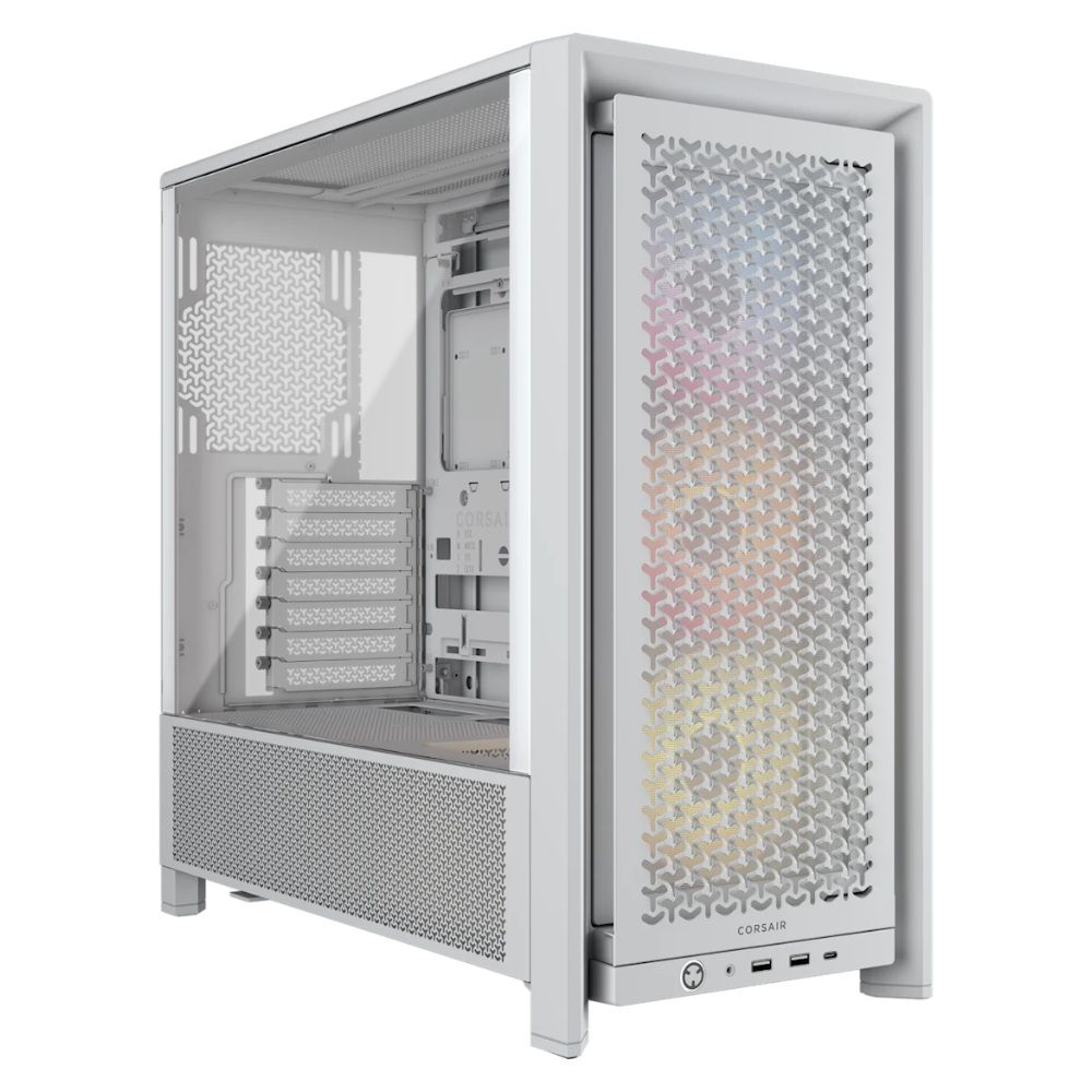 Corsair Gabinete Gamer Frame 4000D Rs Argb Atx Mid Tower Panoramico Cc 9011297 Ww