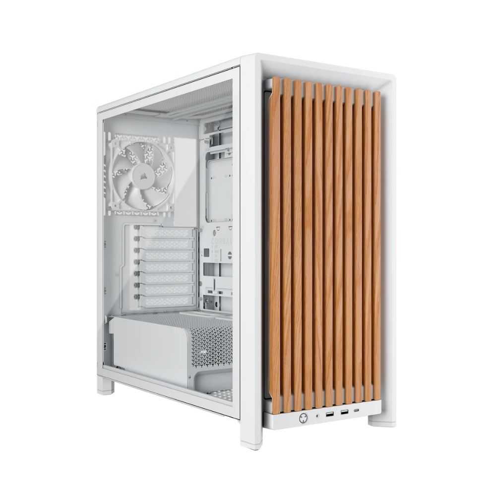 Corsair Gabinete Gamer Frame 4000D Wood Rs Atx Mid Tower Panoramico Cc 9011341 Ww