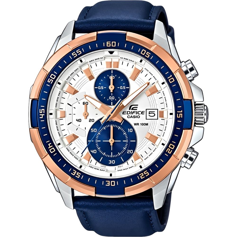 Importado Relogio Casio Edifice Efr 539L 7CVUDF Analogico Masculino Couro