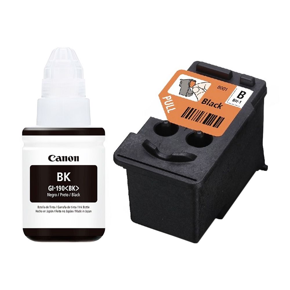 Canon Kit Cabecote Impressao Bh 1 Garrafa Tinta Gi 190 Bk