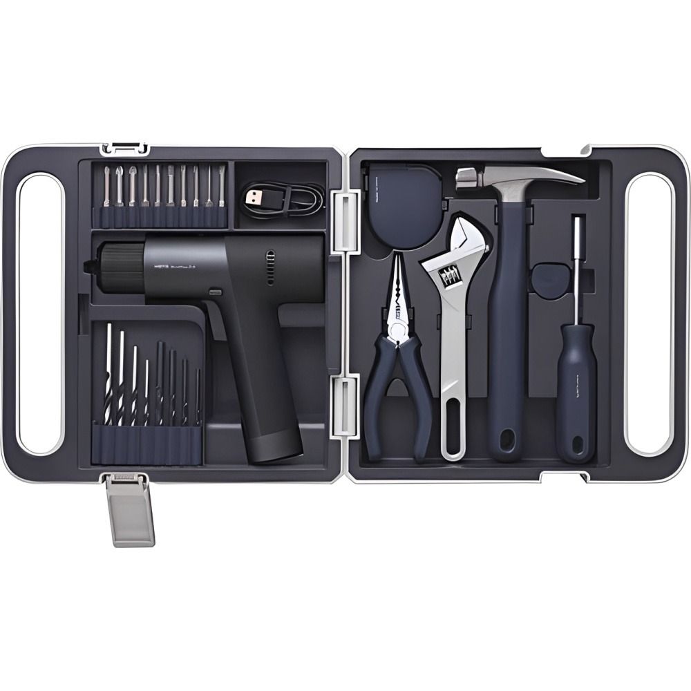 Importado Kit Ferramentas Furadeira Hoto Sem Fio Qwdzgj001