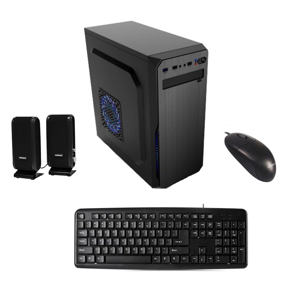 Importado Kit Gabinete Satellite K701 Teclado Espanhol Mouse Speaker Fonte 200 W