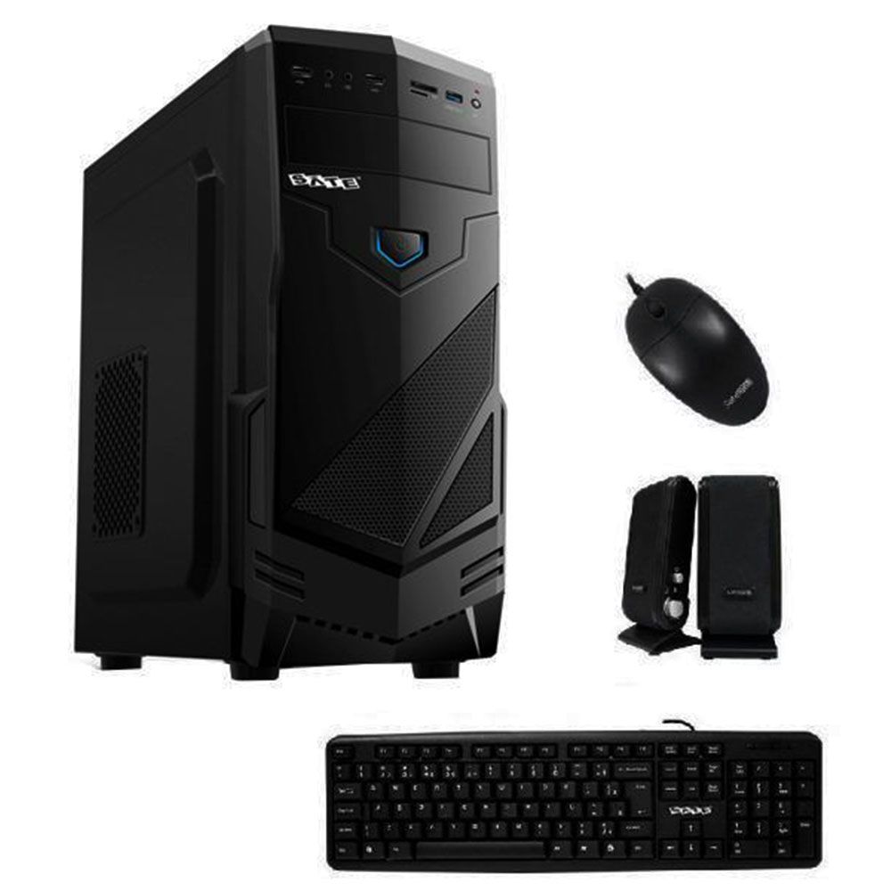 Importado Kit Gabinete Satellite K761 Teclado Espanhol Mouse Speaker Fonte 200 W