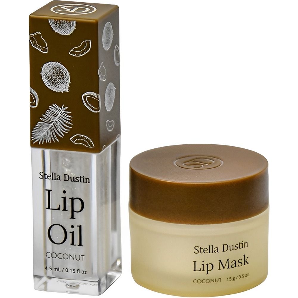 Importado Kit Stella Dustin Lip Oil Mascara Labial