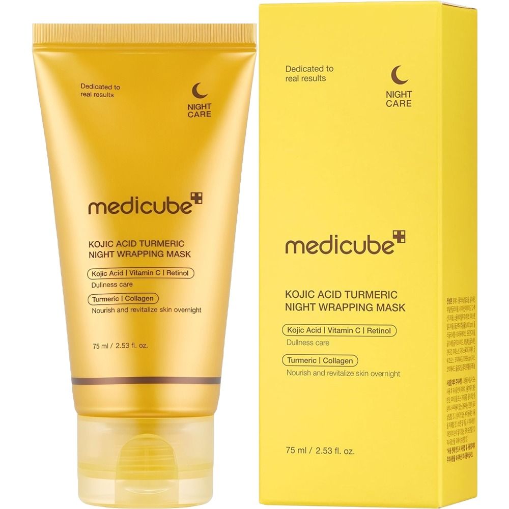 Importado Mascara Facial Noturna Medicube Acido Kojico Curcuma 75ML