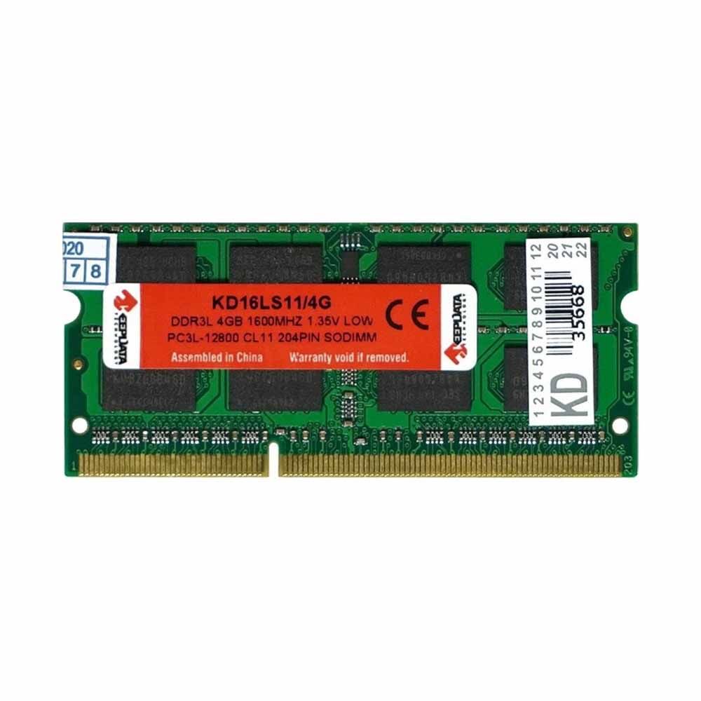 Importado Memoria Para Notebook Ddr3 So Dimm Keepdata 1600 Mhz Kd16ls11 4GB
