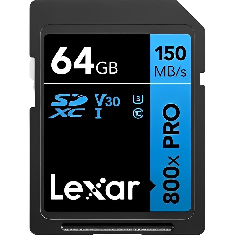 Importado Memoria Sd Lexar 800XPRO 150 Mb S C10 U3 V30 Lsd0800p064g Bnnng 64GB