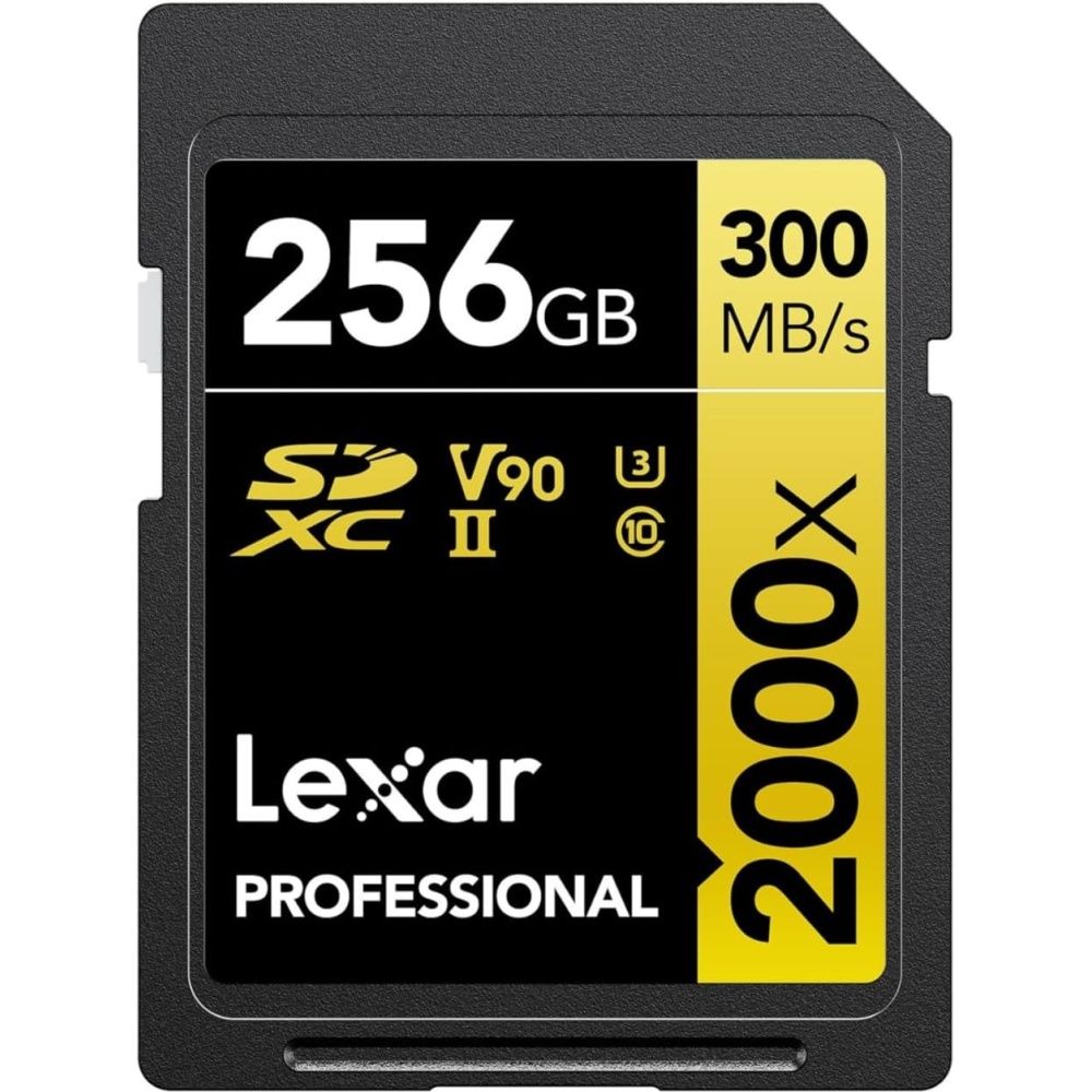 Importado Cartao Memoria Sd Lexar Professional 2000X 300 260 Mb S C10 U3 V90 Lsd2000256g Bnnng 256GB