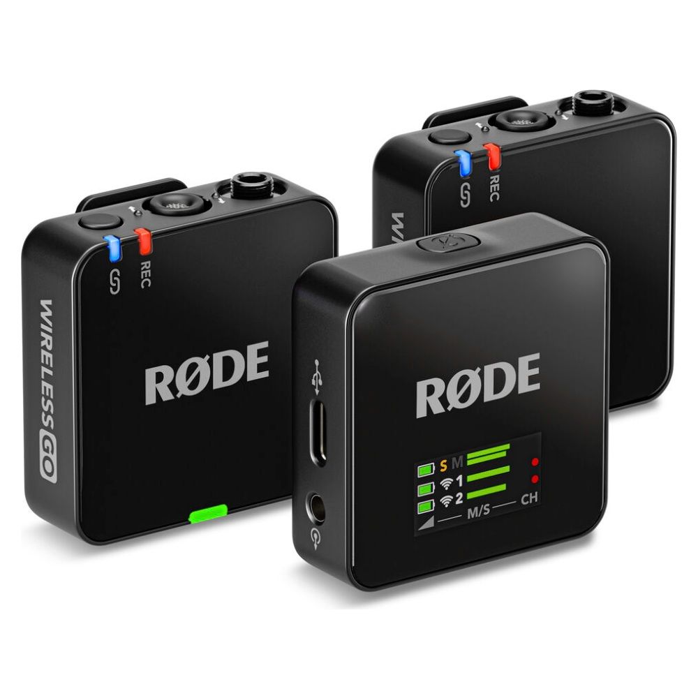Importado Microfone Sem Fio Rode Wireless Go Gen 3 2TX 1RX