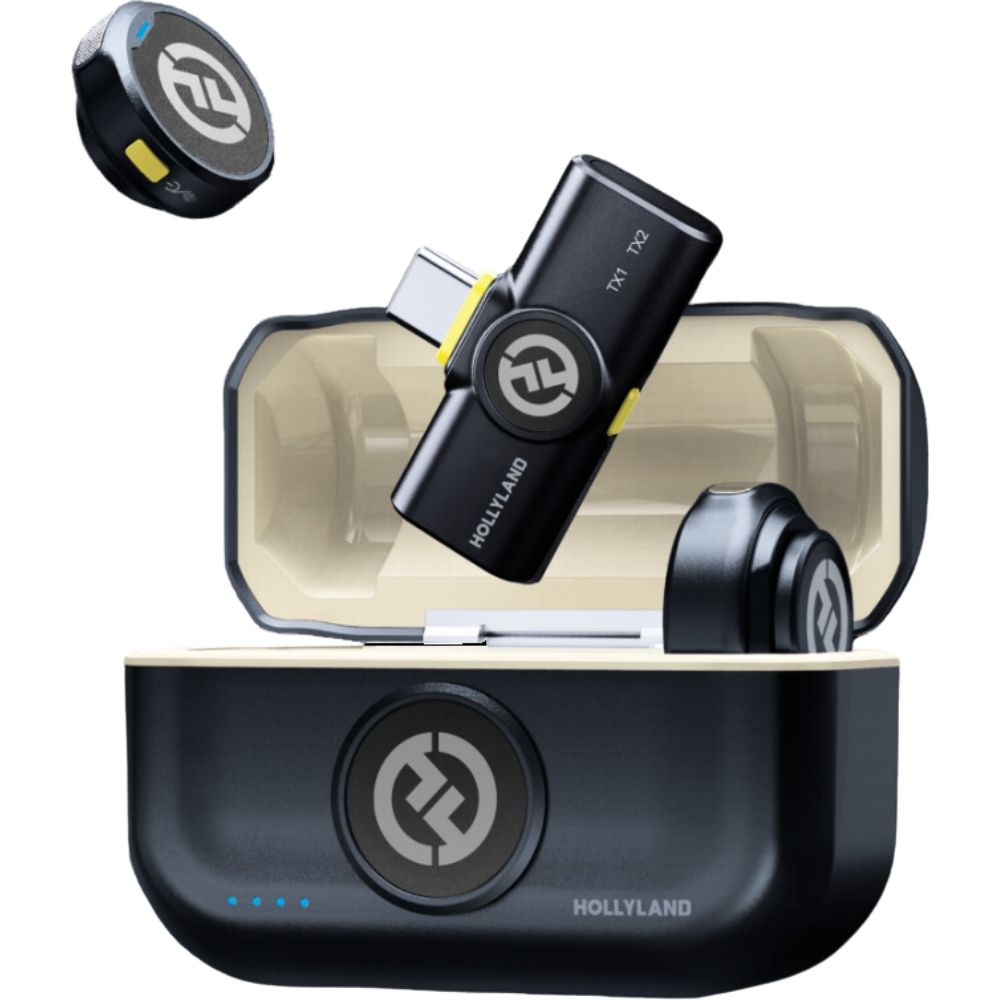 Importado Microfone Sem Fio Hollyland Lark M2 Duo Usb C Shine Charcoal