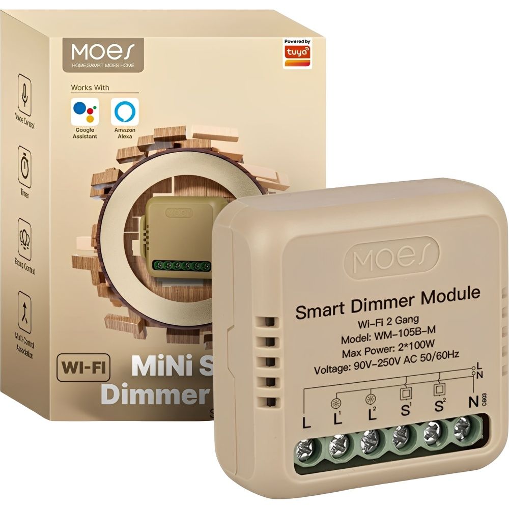 Importado Mini Modulo Interruptor Inteligente Moes Wm 104B M Ms