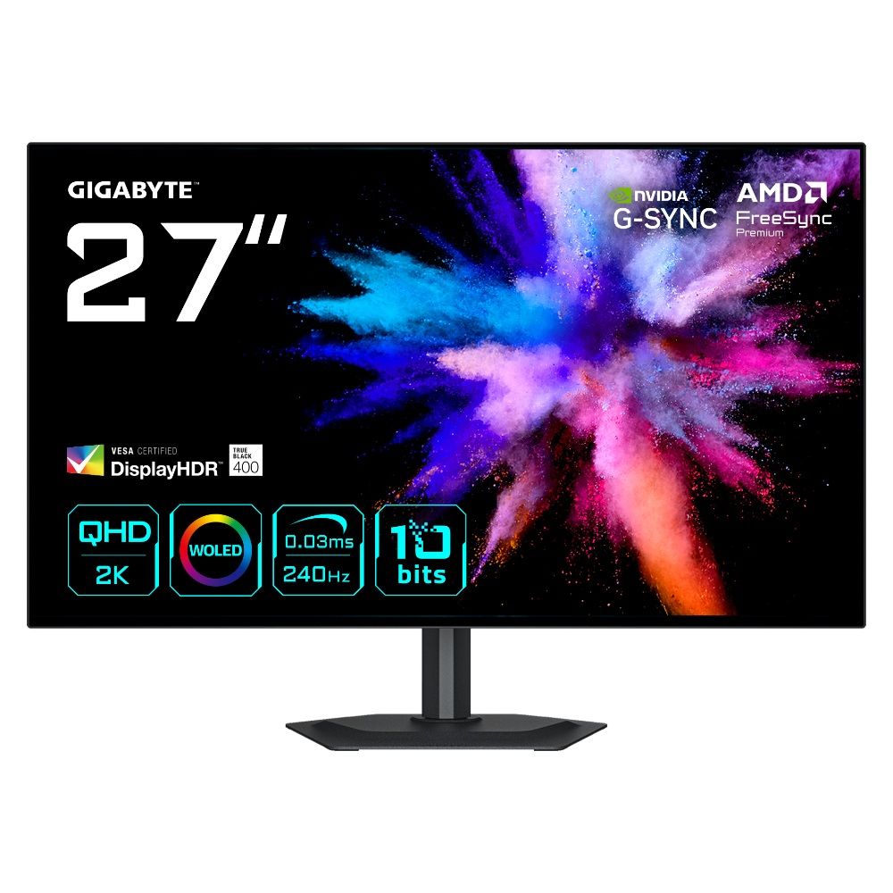 Gigabyte Monitor Gamer Go27q24g 27 Woled Qhd 240 Hz 0 03 Ms