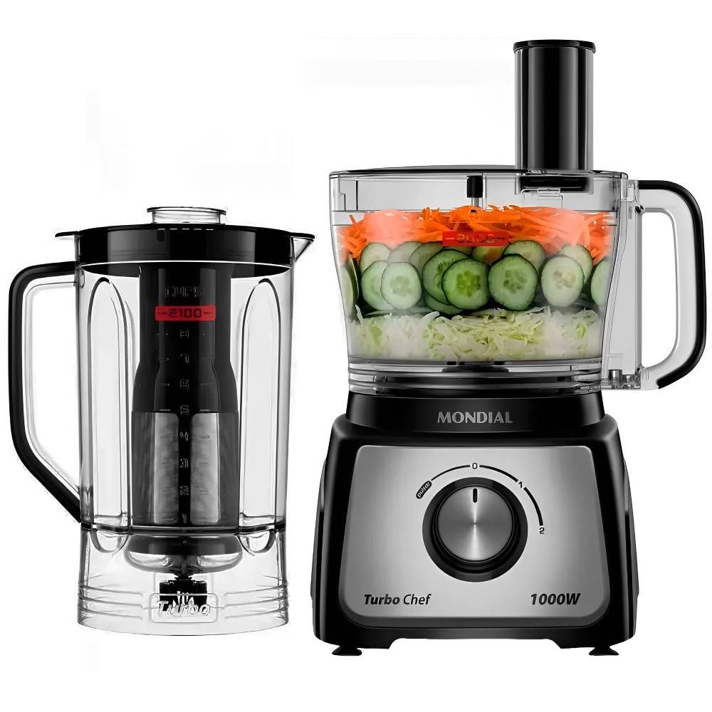 Mondial Multiprocessador Mpn 01 Bf 9 Em 1 Turbo Chef 1000 W 220V