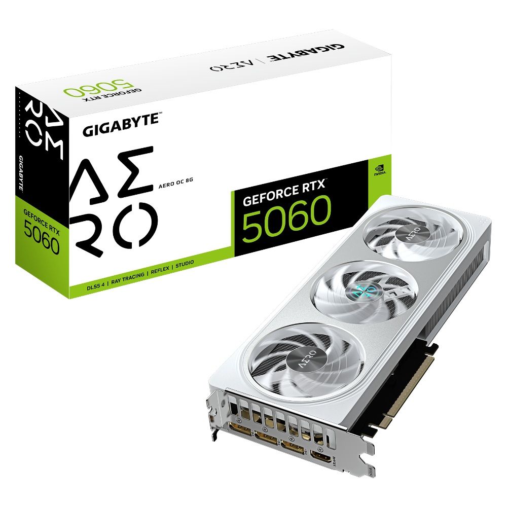 Gigabyte Placa Video Geforce Rtx 5060 Aero Oc Gddr7 Gv N5060aero Oc 8GD 8GB