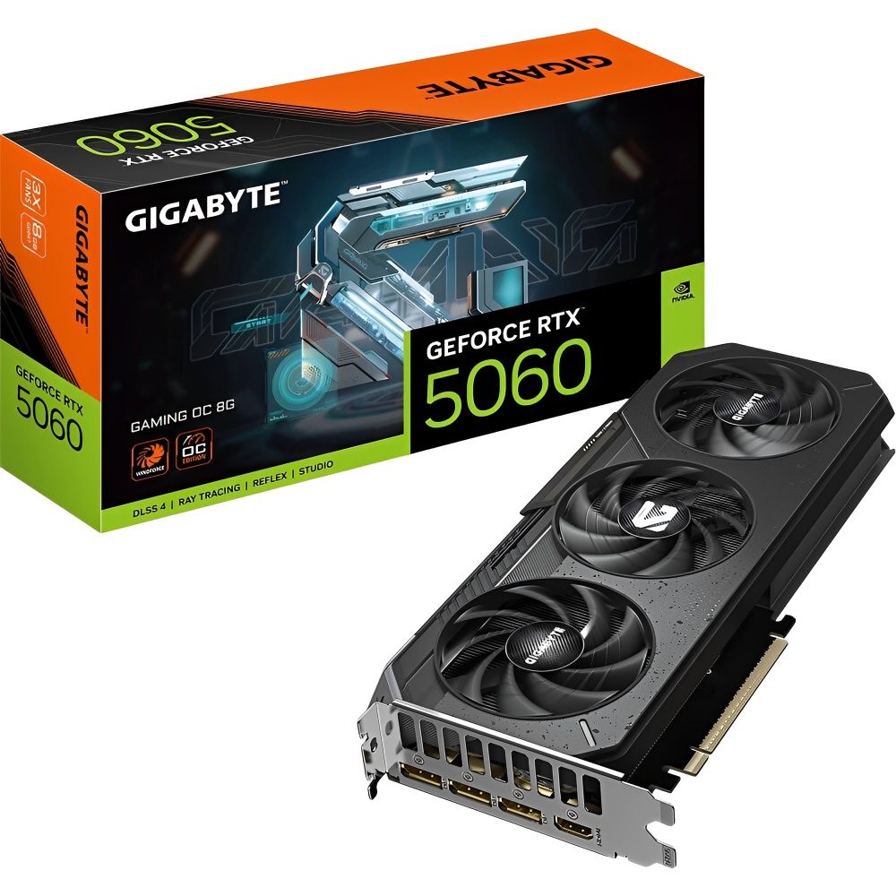 Gigabyte Placa Video Geforce Rtx 5060 Gaming Oc Edition Gddr7 Gv N5060gaming Oc 8GD 8GB
