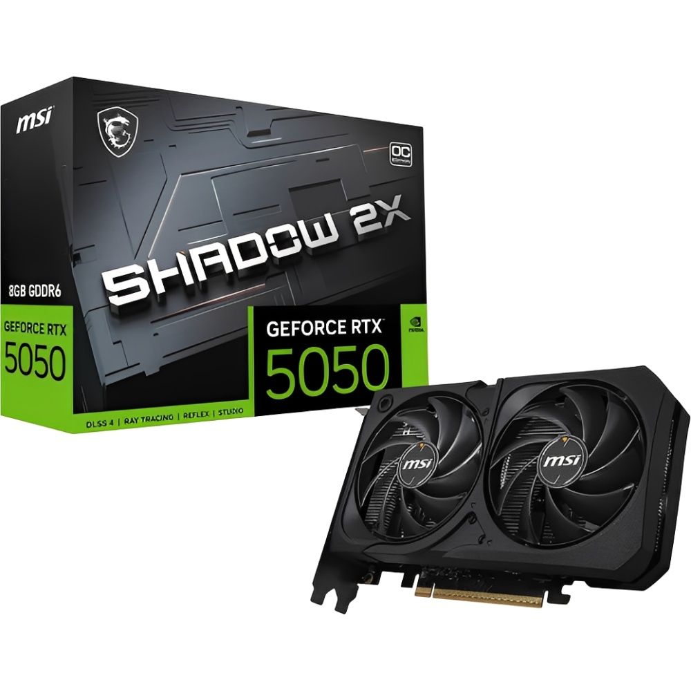Msi Placa Video Geforce Rtx 5050 Shadow 2X Oc Edition Gddr6 912 V538 018 8GB