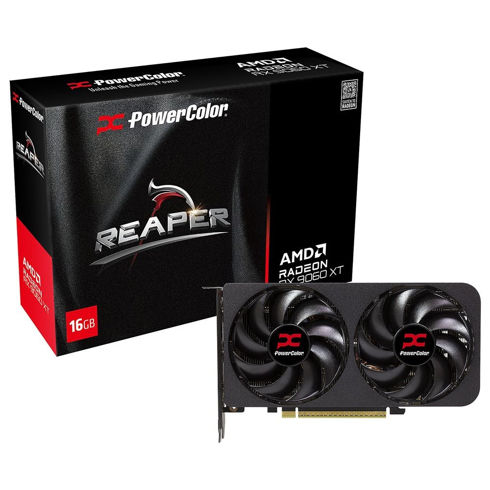 Importado Placa Video Powercolor Radeon Rx 9060 Xt Reaper Oc Gddr6 16GB