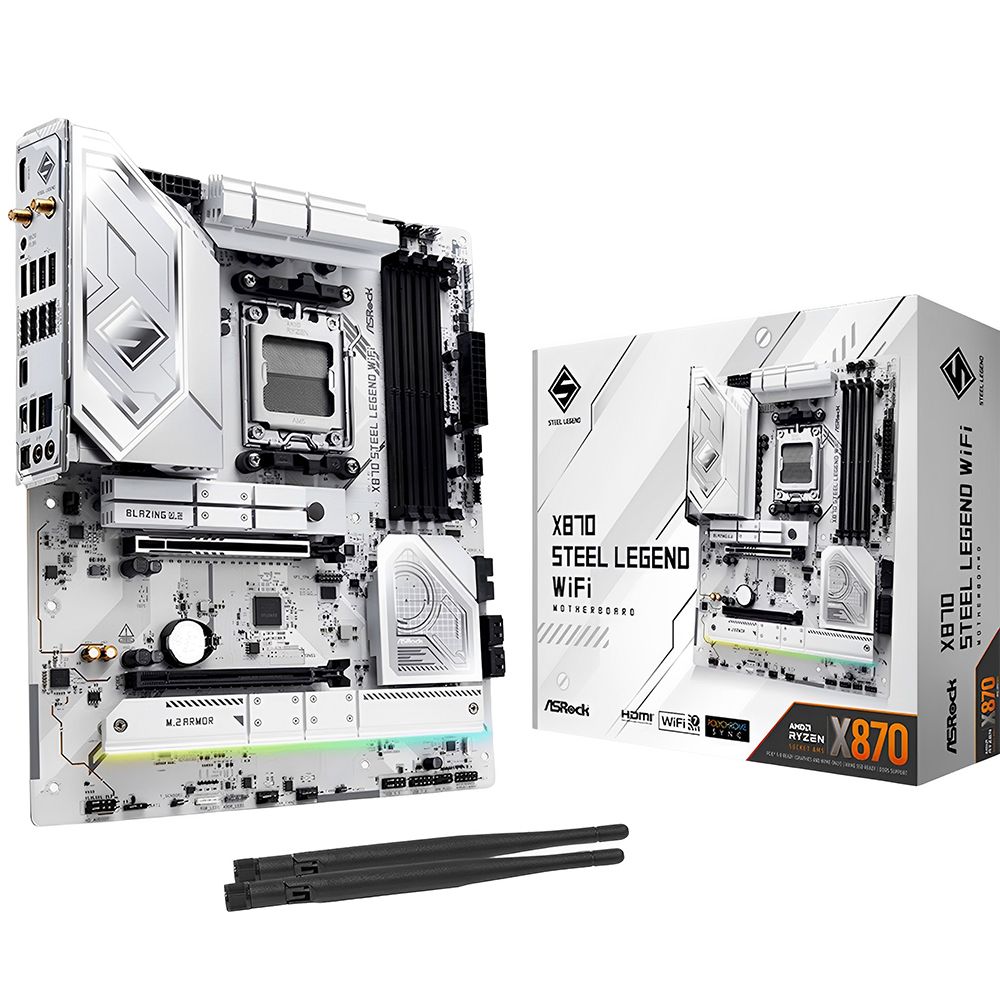 Importado Placa Mae Asrock X870 Steel Legend Am5 Ddr5 Atx