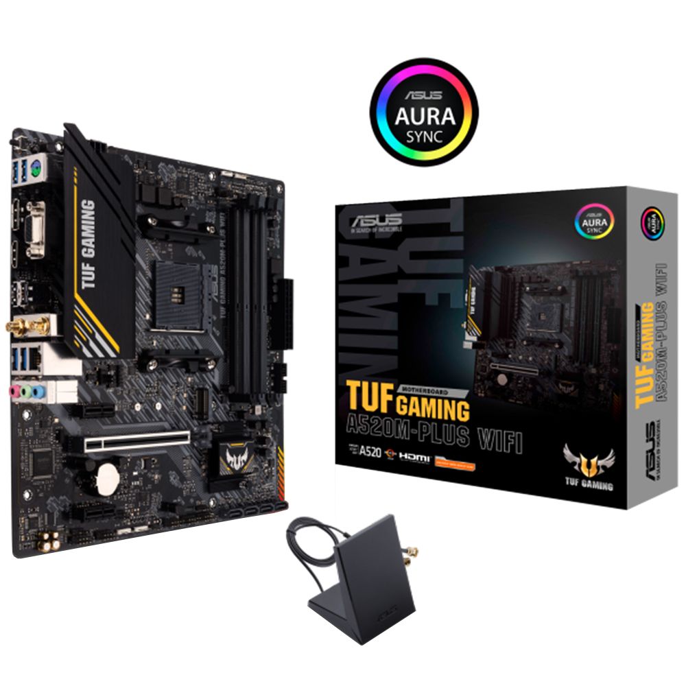 Asus Placa Mae Tuf Gaming A520m Plus Am4 Ddr4